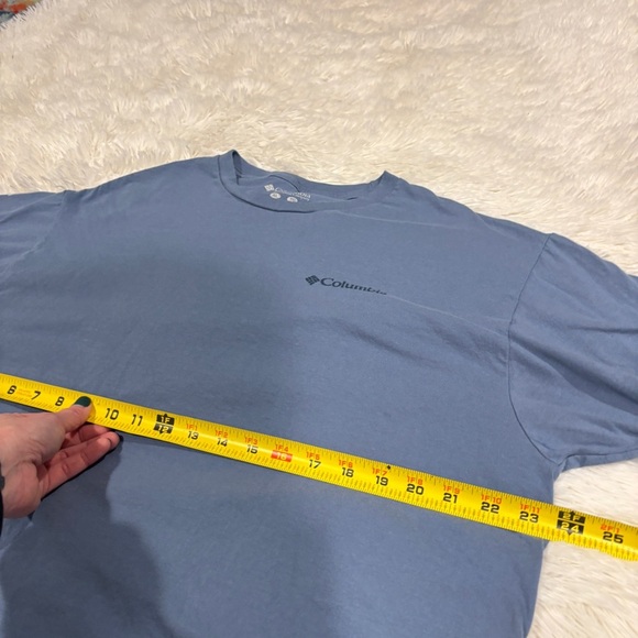 Columbia Men's Heaven Explore Outdoors Graphic T-Shirt Blue Short Sleeve XL - Picture 4 of 12